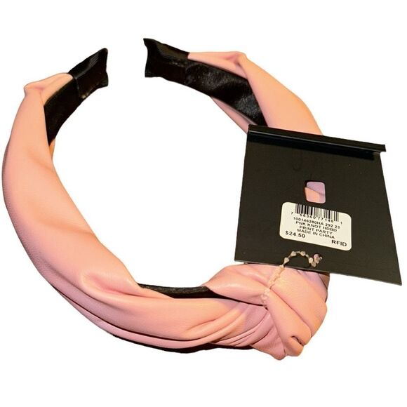 NWT Inc International Concepts Vinyl Knotted Headband - Picture 2 of 3
